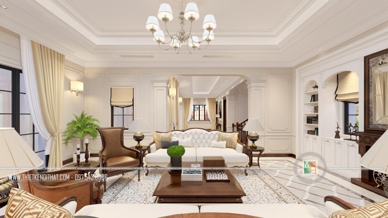Đẹp và tiện nghi hơn với nội thất biệt thự tân cổ điển Đẹp và tiện nghi hơn với nội thất biệt thự tân cổ điển