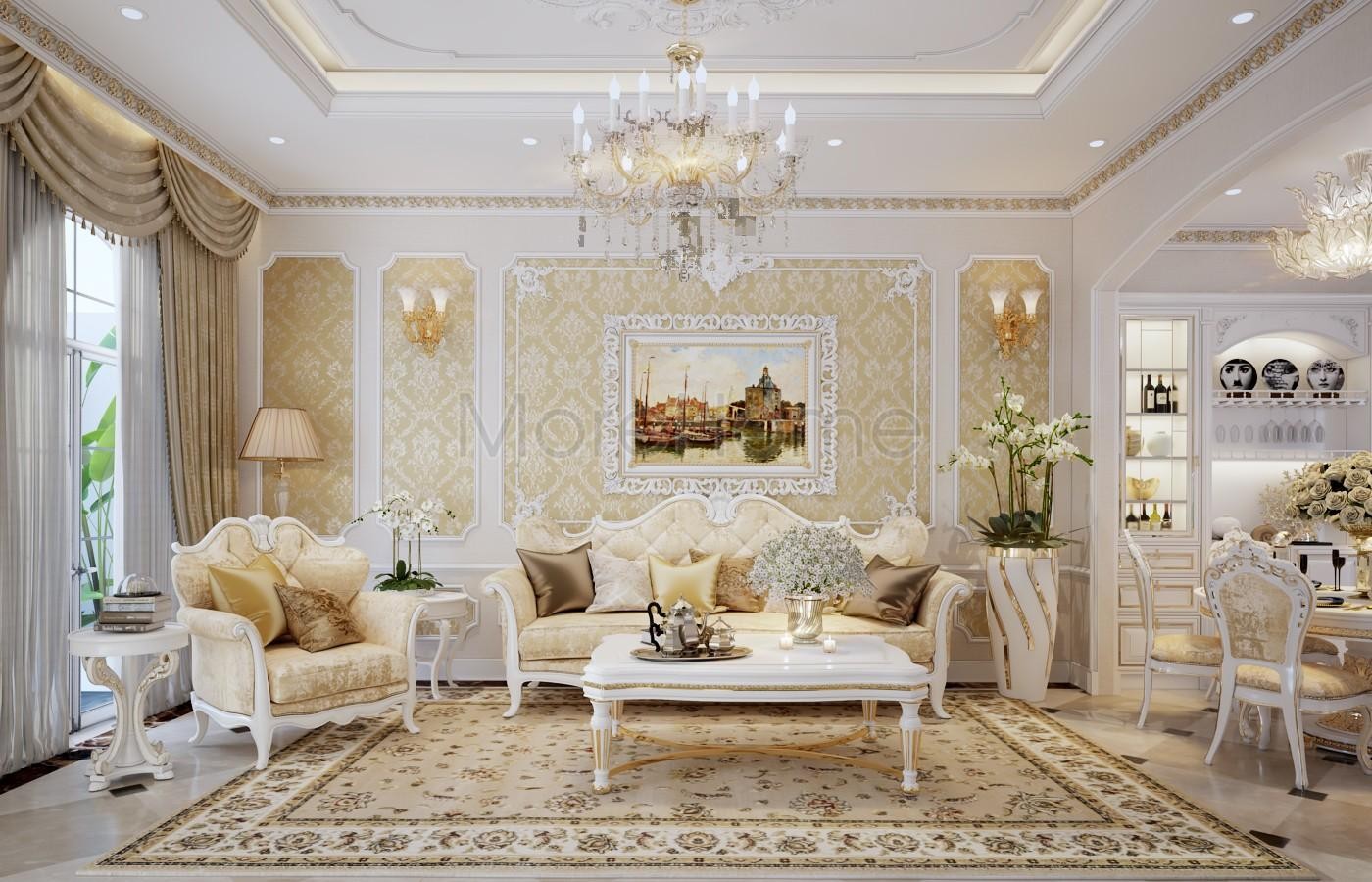 10 mẫu nội thất tân cổ điển phòng khách phù hợp với ngân sách đầu tư 10 mẫu nội thất tân cổ điển phòng khách phù hợp với ngân sách đầu tư
